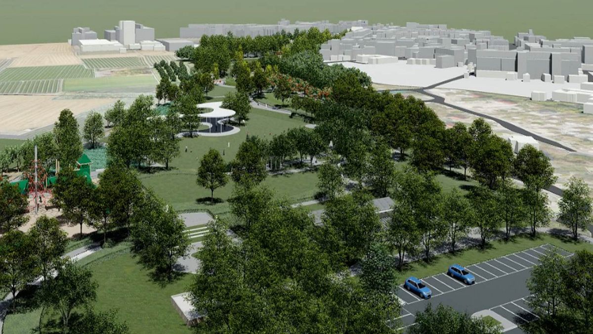 彰化溪湖城鎮之心公園新建工程第二期工程6月20日動工興建,公園占地20公頃,提供當地綠地休憩場所。(圖/彰化縣政府提供) 彰化溪湖城鎮之心公園新建工程第二期工程6月20日動工興建,公園占地20公頃,提供當地綠地休憩場所。(圖/彰化縣政府提供)