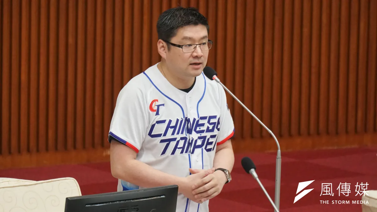 台北市議員徐弘庭對比特犬傷人案提出說明。(資料照,蔡親傑攝)