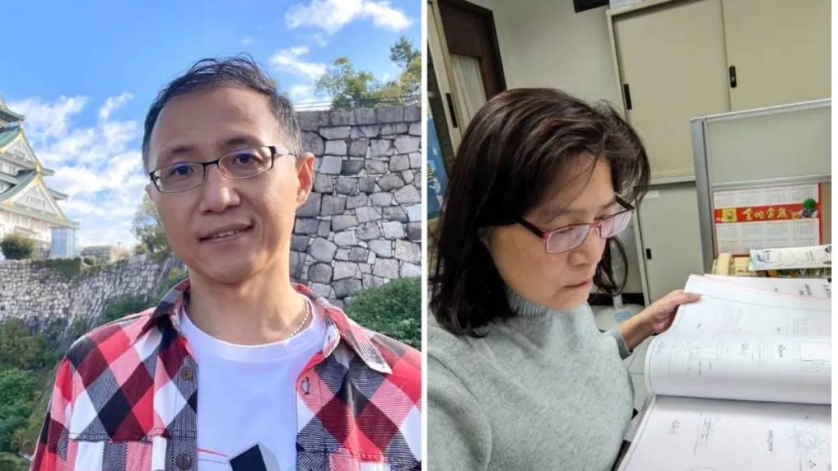 獲選廉潔楷模人員為綜合規劃科洪銘揚(左)股長,及工務管理科楊瓊貴股長二人,捷運局期盼員工能以其作為標竿學習對象。(圖/高市捷運局提供)