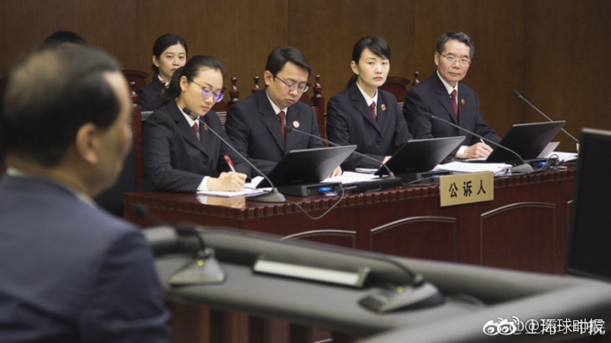 吳小暉的詐騙侵佔案28日在上海開庭。 吳小暉的詐騙侵佔案28日在上海開庭。