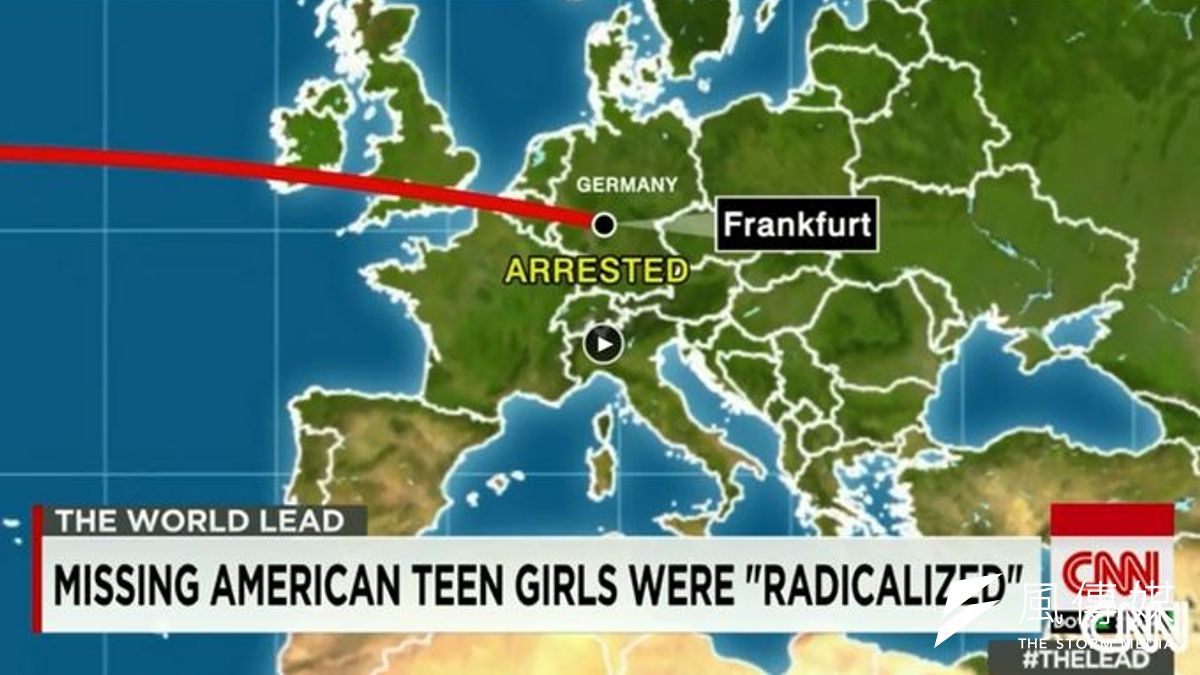 美國3名少女千里迢迢飛到德國法蘭克福,企圖轉機前進中東地區,加入伊斯蘭國聖戰士的行列。(取自網路) 美國3名少女千里迢迢飛到德國法蘭克福,企圖轉機前進中東地區,加入伊斯蘭國聖戰士的行列。(取自網路)
