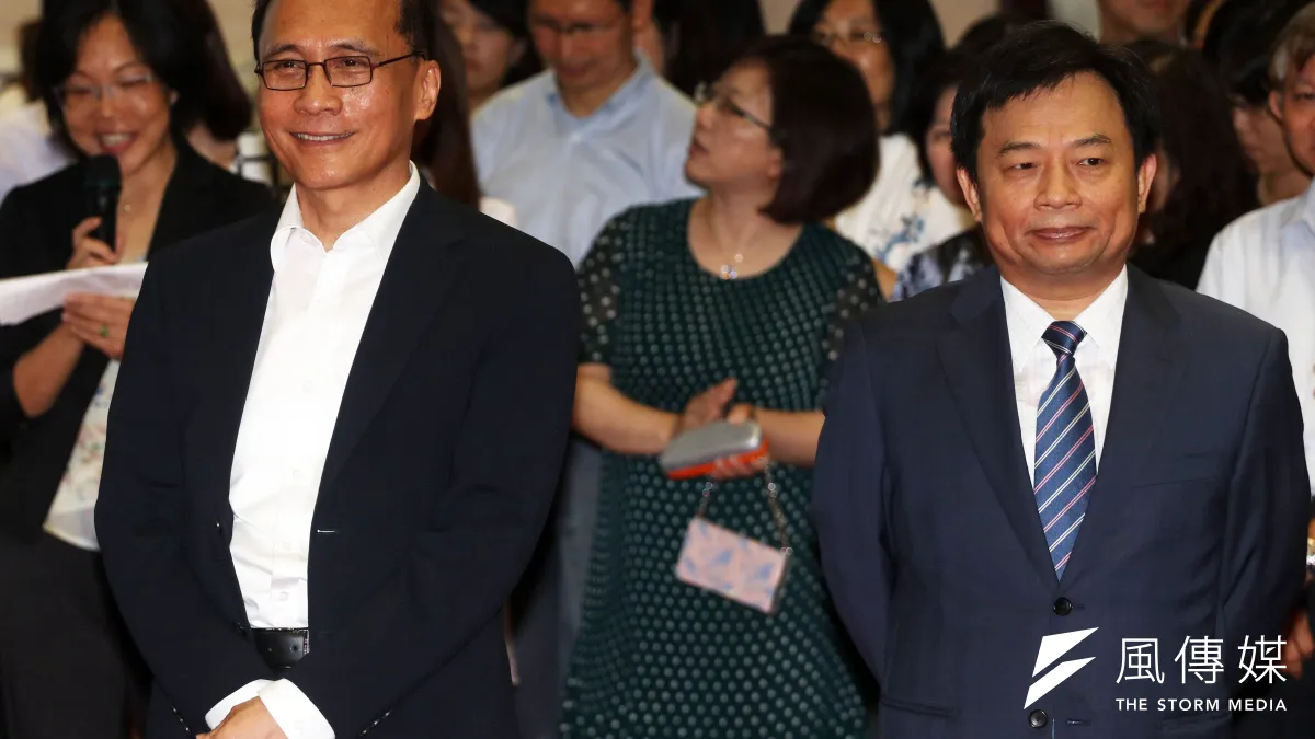 行政院長林全上午出席行政院惜別茶會。(蘇仲泓攝)