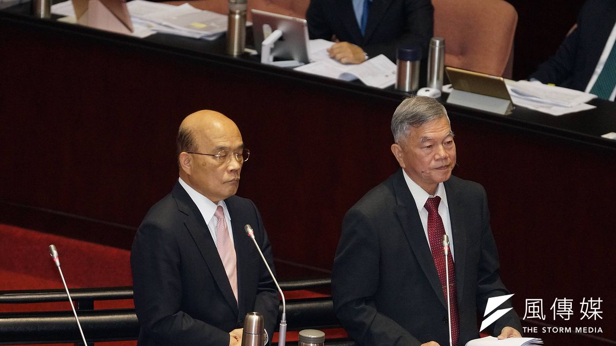 20191001-行政院長蘇貞昌、經濟部長沈榮津於院會備詢。(盧逸峰攝) 20191001-行政院長蘇貞昌、經濟部長沈榮津於院會備詢。(盧逸峰攝)