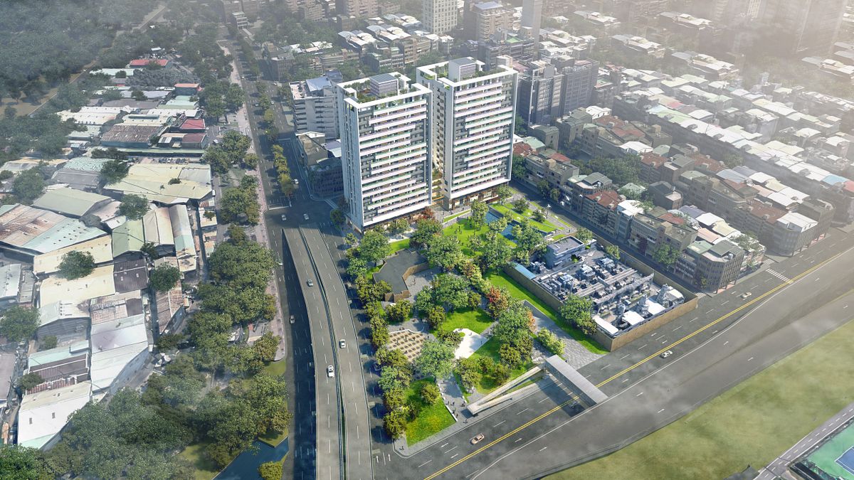 蘆洲區光華段社宅模擬圖。(圖/新北城鄉局提供) 蘆洲區光華段社宅模擬圖。(圖/新北城鄉局提供)