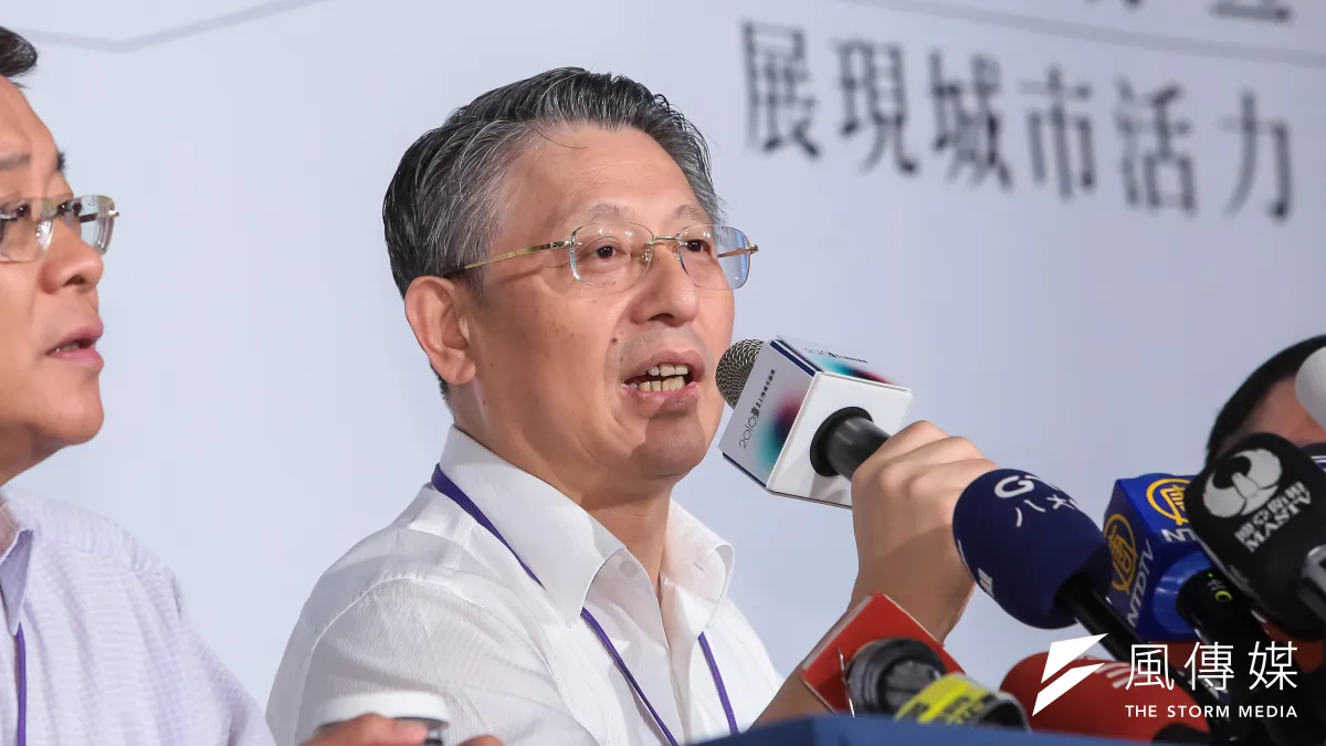 上海市長代表沙海林23日出席2016台北上海城市論壇,沙海林表示,這次論壇「不是不同國家城市的交流,這非常重要」。(顏麟宇攝)