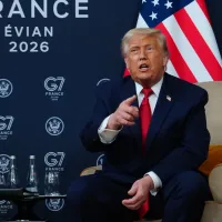 フランスで開催された主要7カ国首脳会議(G7サミット)に出席し、関税問題について取材に応じるトランプ米大統領。(資料写真/AP通信) フランスで開催された主要7カ国首脳会議(G7サミット)に出席し、関税問題について取材に応じるトランプ米大統領。(資料写真/AP通信)