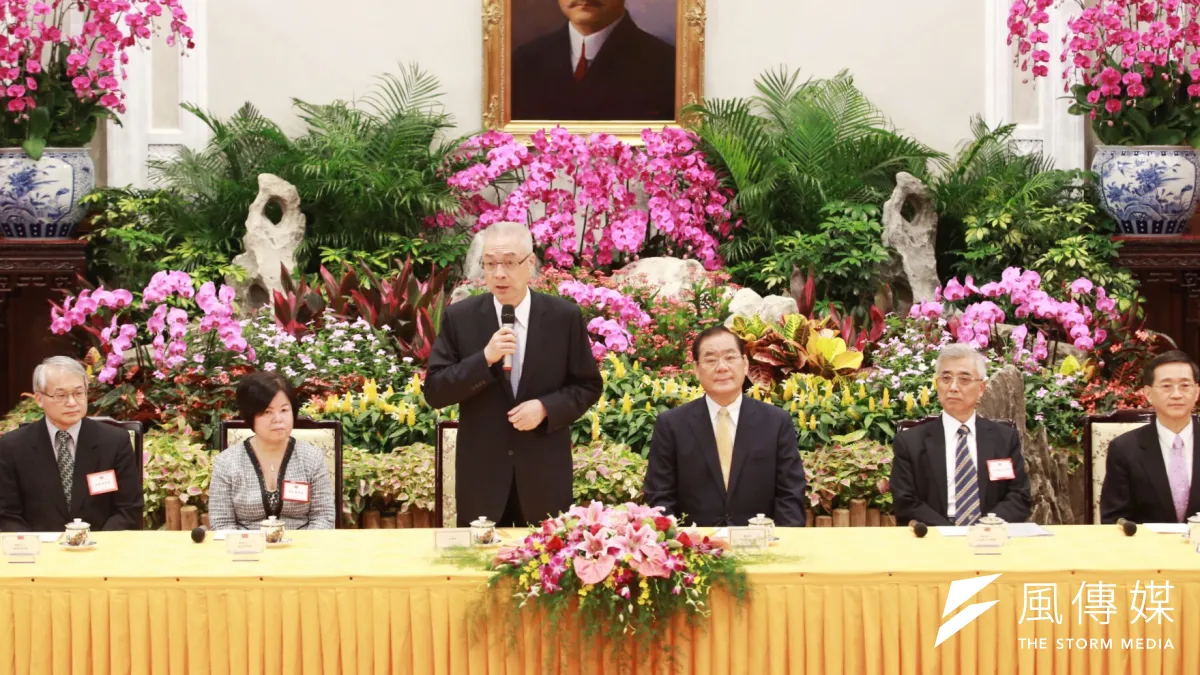 大法官人數可以精簡。(圖為副總統吳敦義主持大法官提名記者會。林韶安攝)