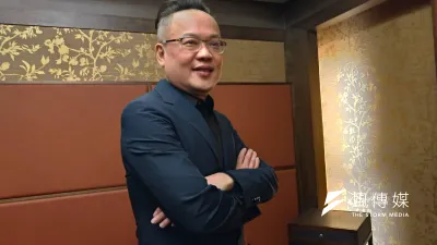 上揚國際董事長林聰麟,揮軍北上開疆闢土誓言成為「全台最會賣房子的人」。(圖/徐炳文攝)