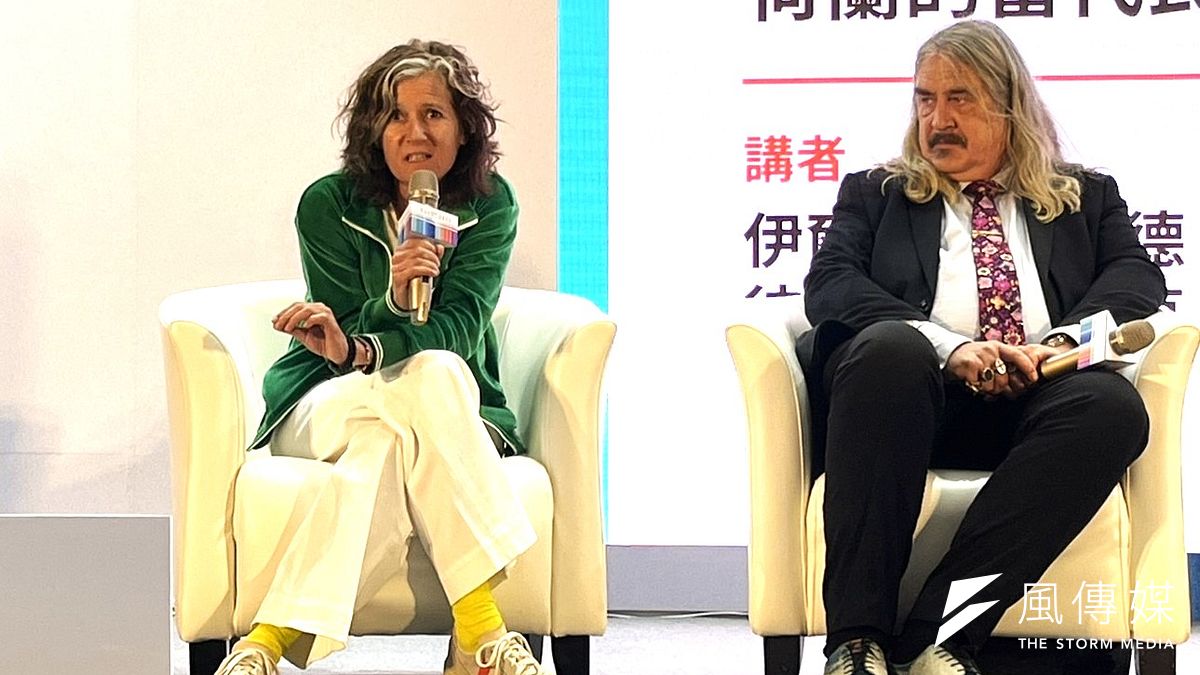 2024台北國際書展:荷蘭作家伊爾賈・倫納德・菲輔、馬可西姆・費卜瓦利、彼彼・迪蒙達克2月24日同台對談。(蔡娪嫣攝) 2024台北國際書展:荷蘭作家伊爾賈・倫納德・菲輔、馬可西姆・費卜瓦利、彼彼・迪蒙達克2月24日同台對談。(蔡娪嫣攝)