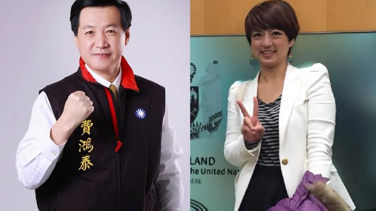 費鴻泰(左,國民黨)連任選情穩定,社民黨推出的呂欣潔(右)拒絕在野整合,有邊緣化危機(取自臉書)