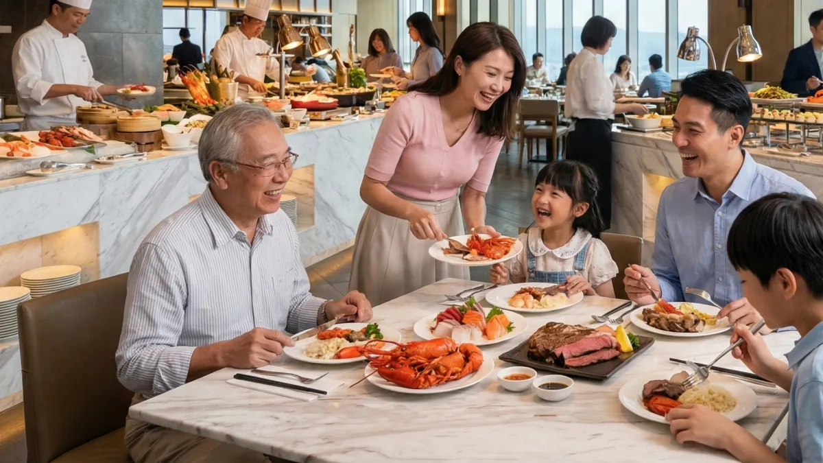 漲價浪潮很快從連鎖知名Buffet蔓延至五星級飯店。晶華酒店栢麗廳公布自2026年1月1日起全面調整平日餐期價格,午餐由1,580元調整為1,680元,下午茶由1,080元調整為1,180元,平日晚餐由1,680元調整為1,780元,漲幅約100元,平均幅度落在6%至10%。假日及周五晚餐則維持2,080元不變。(生成示意圖/智慧內容中心)