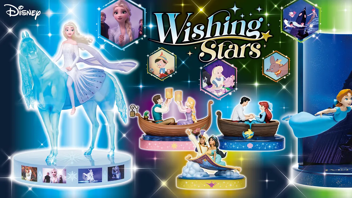 ディズニー名場面を“願い星”に描いたHappyくじ新作「Disney Wishing Stars」が、10月3日よりセブン-イレブンなどで順次発売される。『アナと雪の女王2』『ピーター・パン』『ラプンツェル』など人気作の限定フィギュアや雑貨がラインアップ。(© Disney) ディズニー名場面を“願い星”に描いたHappyくじ新作「Disney Wishing Stars」が、10月3日よりセブン-イレブンなどで順次発売される。『アナと雪の女王2』『ピーター・パン』『ラプンツェル』など人気作の限定フィギュアや雑貨がラインアップ。(© Disney)