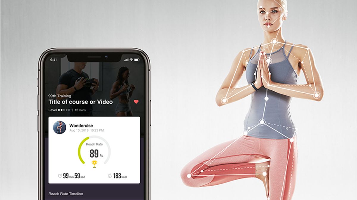 Wondercise世界首創即時動作比對技術(圖片來源:Wondercise) Wondercise世界首創即時動作比對技術(圖片來源:Wondercise)