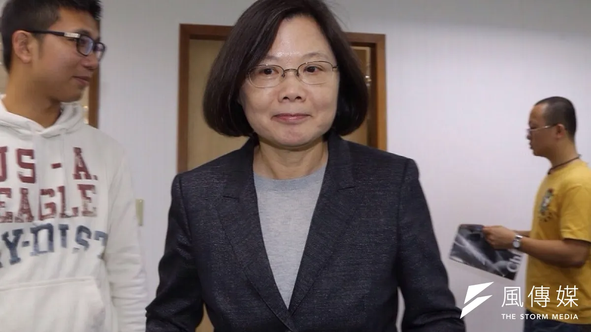民進黨主席蔡英文9日將召開中國事務委員會議。楊子磊攝。