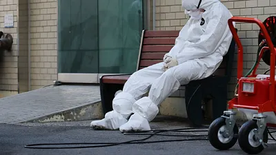 2020年,武漢肺炎(新冠肺炎)疫情在南韓大規模爆發,大邱市最為嚴重(AP)