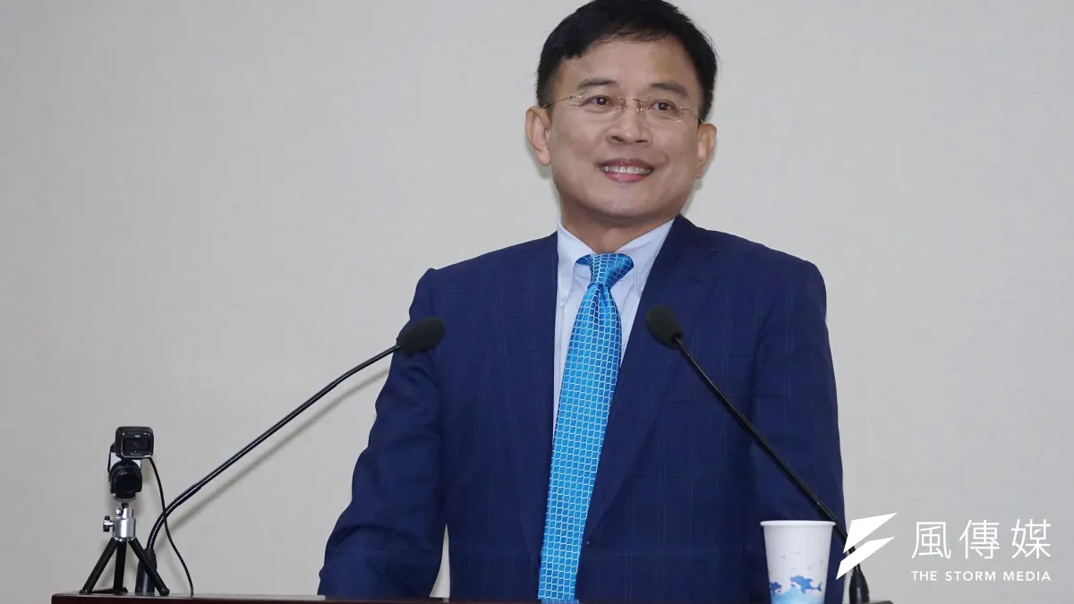 前政論節目主持人彭文正9日受邀於國民黨中常會演講。(盧逸峰攝)