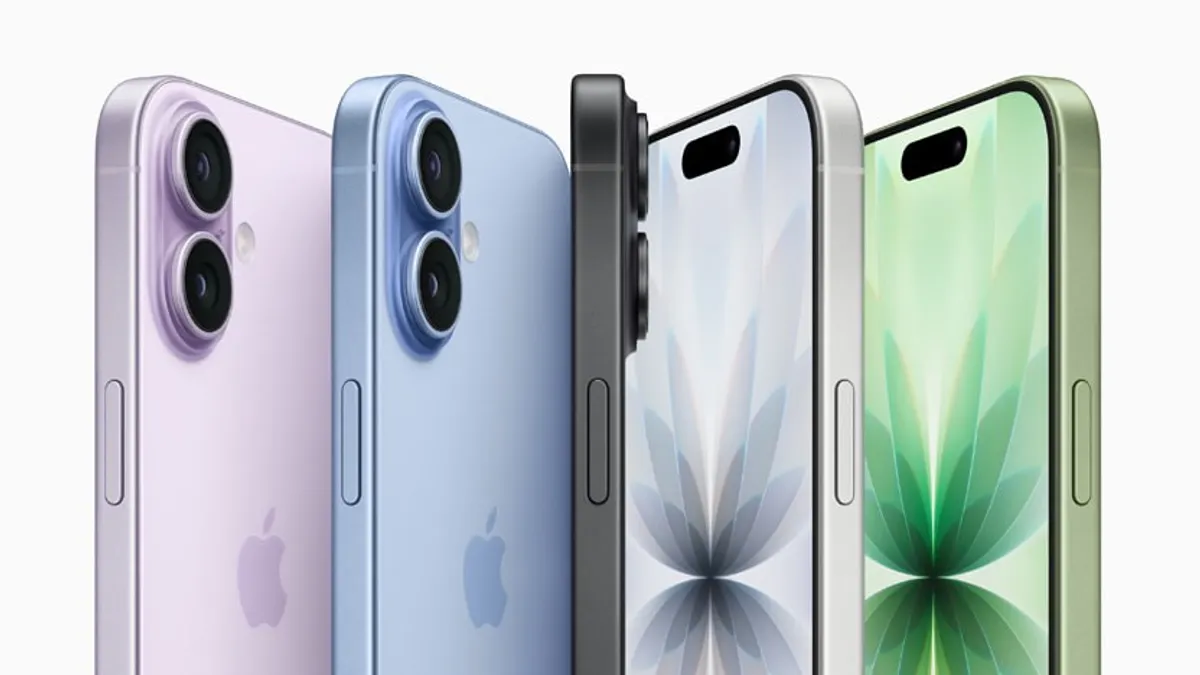iPhone 17提供黑色、薰衣草色、霧藍色、鼠尾草色、白色等5款色彩。(圖/Apple提供) iPhone 17提供黑色、薰衣草色、霧藍色、鼠尾草色、白色等5款色彩。(圖/Apple提供)