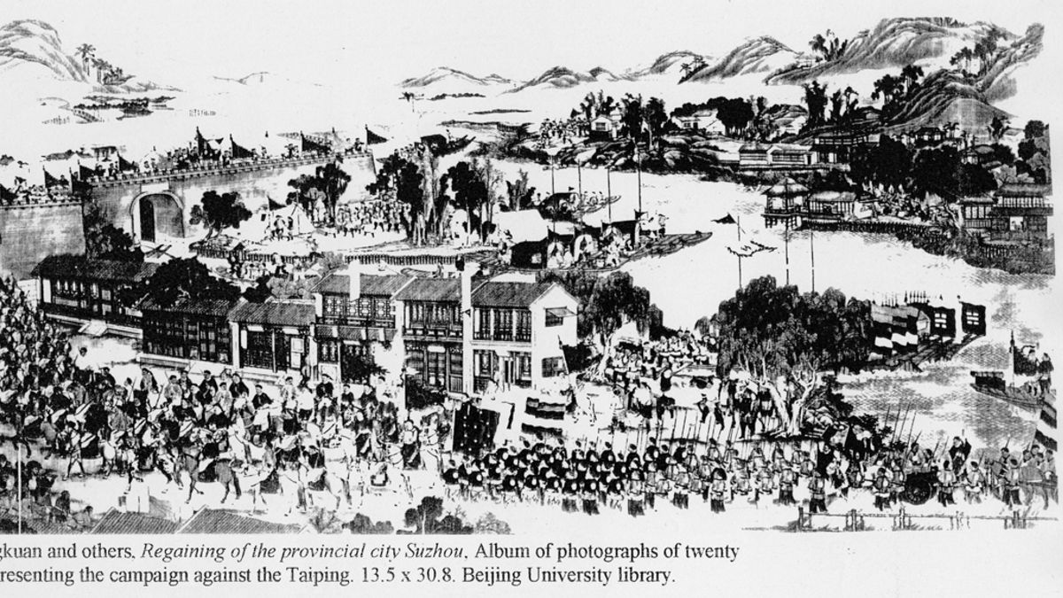 太平天國戰事,淮軍占領蘇州(Wu Youru@Wikipedia / Public Domain) 太平天國戰事,淮軍占領蘇州(Wu Youru@Wikipedia / Public Domain)
