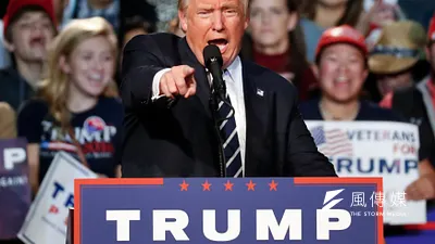 美國共和黨總統候選人川普於投票前1天在密西根州造勢(美聯社)