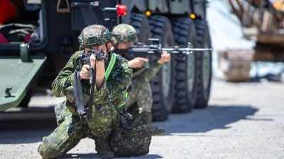 2026年漢光演習將和全社會防衛韌性演習結合,測試軍方與行政單位的磨合。示意圖。(第三作戰區提供)