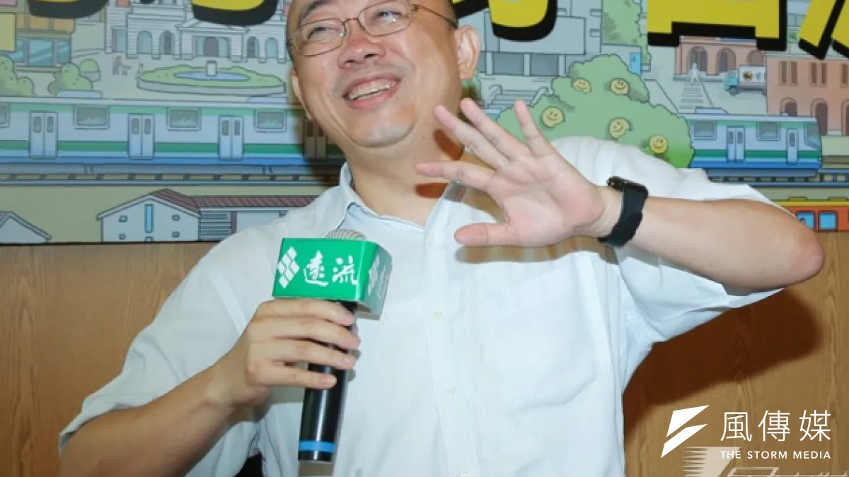 柯文哲找來的假「連勝文」,依然是民進黨前立委郭正亮,柯營先前已演練3次,而在日今晚要上陣前,還在下午安排最後一場熱身賽,積極備戰。(余志偉攝)