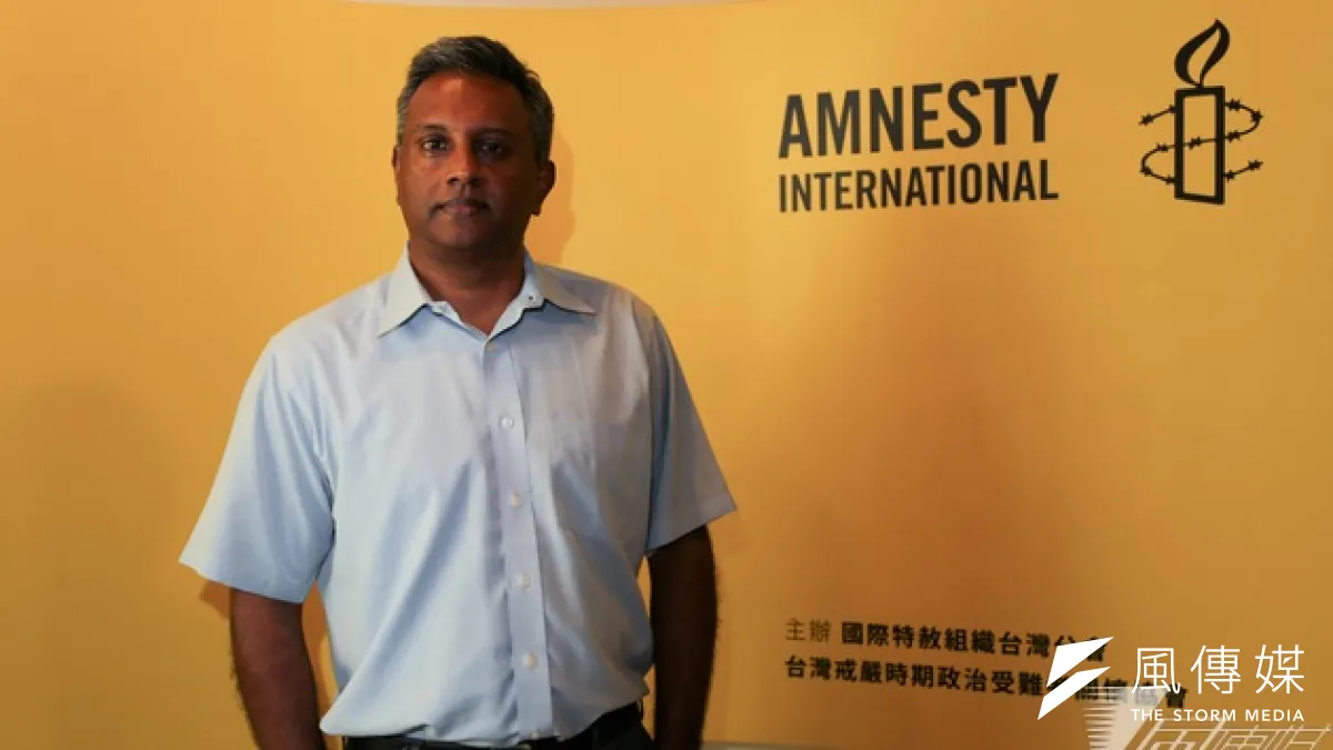 國際特赦組織台灣分會25週年紀念活動,國際特赦組織總部秘書長Salil Shetty特地來台參加。(余志偉攝)