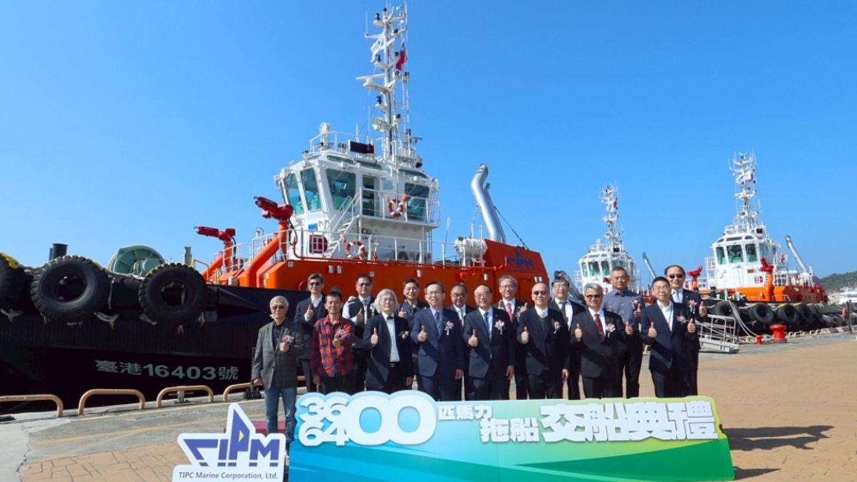 港勤3艘拖船交船!宣示持續強化港區作業效能與航安能量