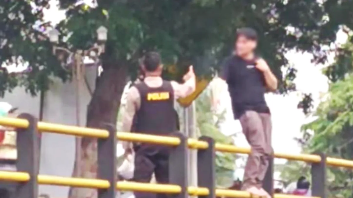 一名台灣男子因吃醋、和妻子吵架,在峇里島巴薩市衝動意圖輕生,嚇壞當地民眾。(圖/翻攝自balitribune.co.id)