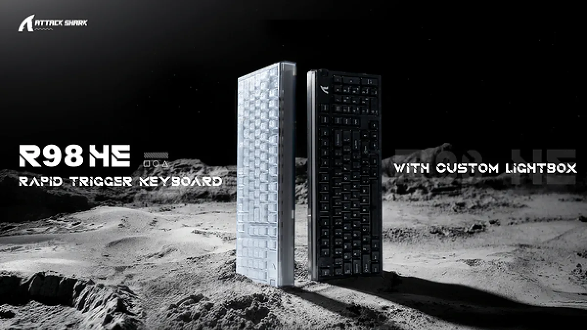 ATTACK SHARK Launches R98 HE, Redefining Hall-Effect Magnetic Switch Keyboard Experience with Industry-leading Design