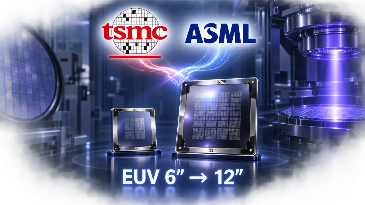 台積電、ASML攜手推12吋High NA EUV光罩。(AI製作)