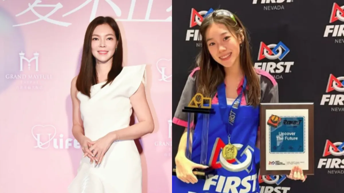 Terry Gou's eldest daughter 'Niu Niu' (right) won the top honor at the 'Robotics Olympics' in the United States, with Tseng Hsing-ying (left) happily sharing the joy. (Composite image, via Tseng Hsing-ying's Instagram)