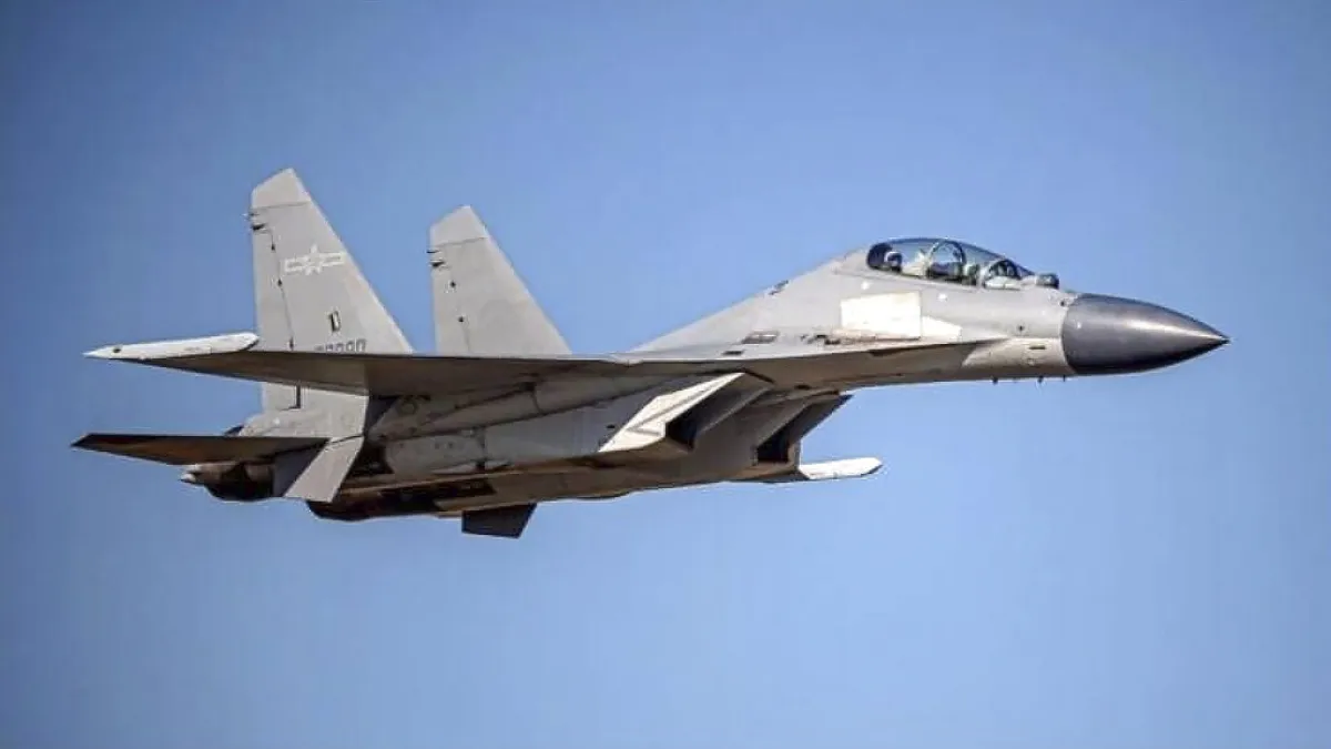 共軍的殲-16戰機。(資料圖,美聯社)