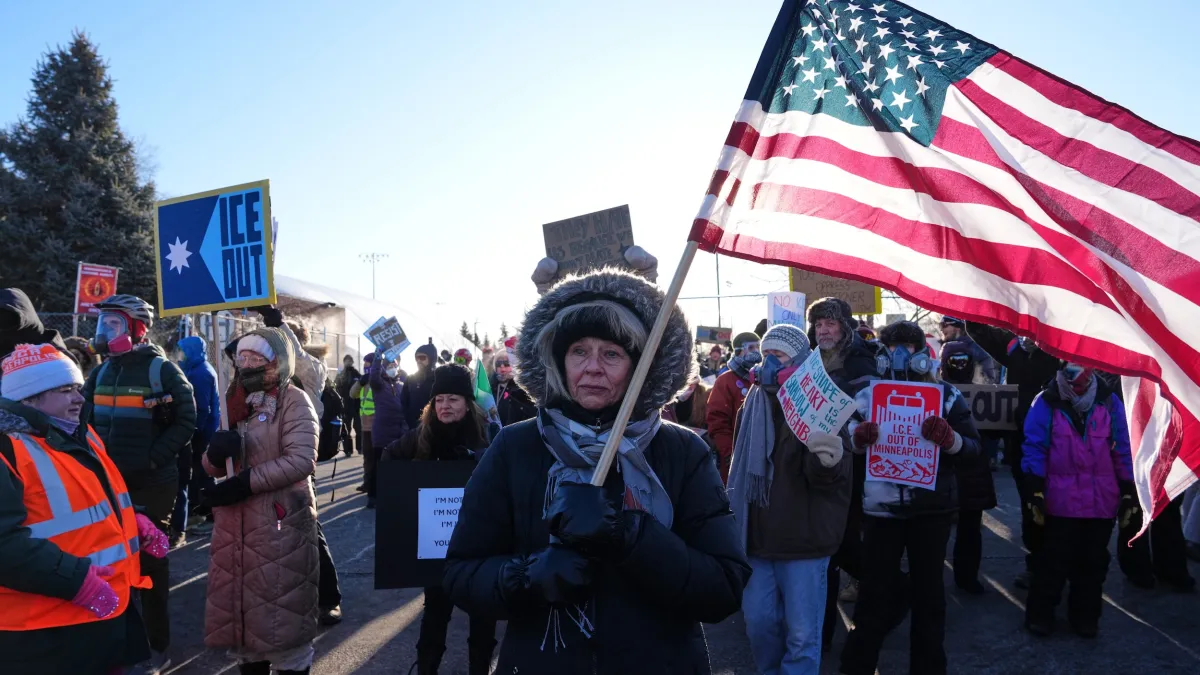 Residents of Minneapolis take to the streets on January 30, 2026, to protest what they describe as heavy-handed enforcement operations by U.S. Immigration and Customs Enforcement (ICE). (File photo, AP)