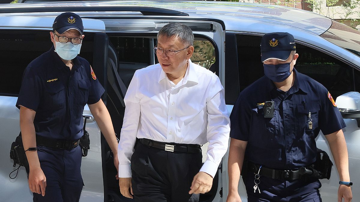 民眾黨主席柯文哲因京華城圖利案被羈押。(柯承惠攝) 民眾黨主席柯文哲因京華城圖利案被羈押。(柯承惠攝)