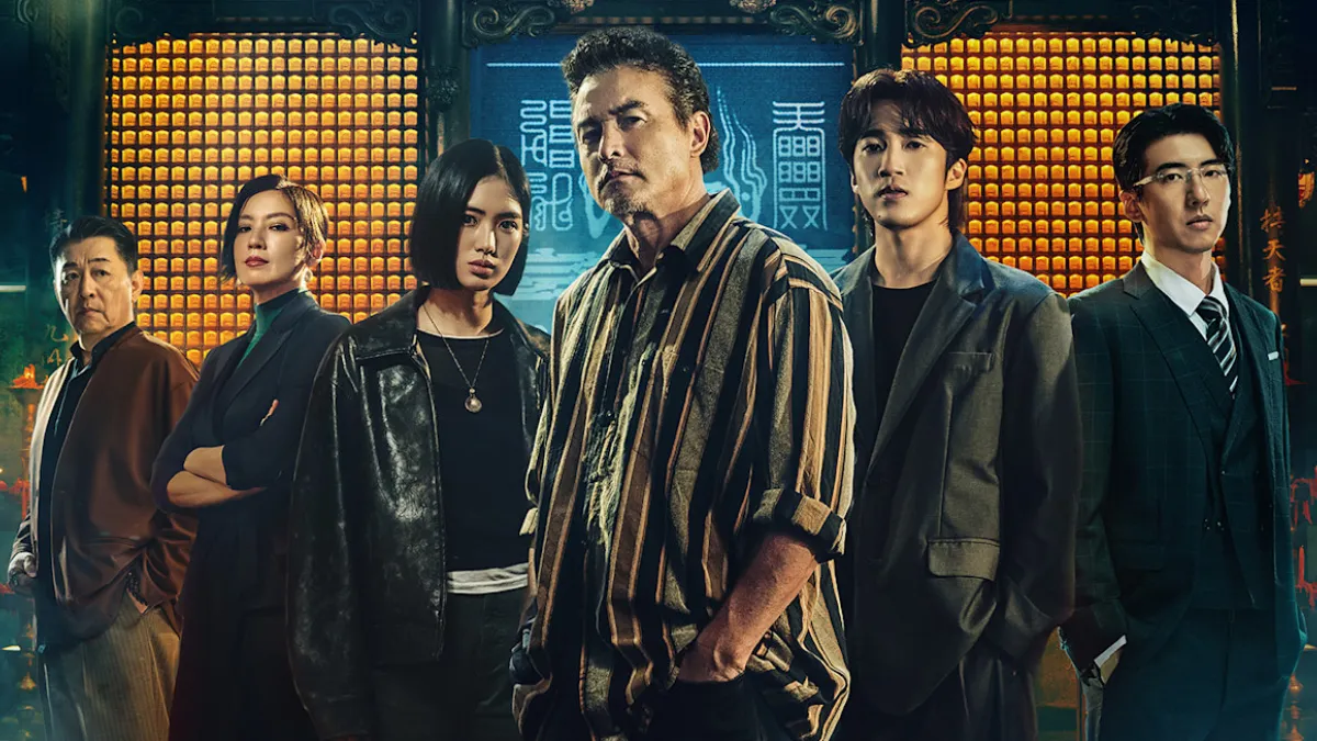 Netflix全新台劇《黑白清道夫》今(17)日全球獨家上線,由李銘順、婁峻碩、雷嘉汭主演,故事以藏身宮廟的神祕「清道夫」組織為核心,結合黑幫、政治、犯罪動作與黑色幽默,10集一次推出。(圖/取自imdb)