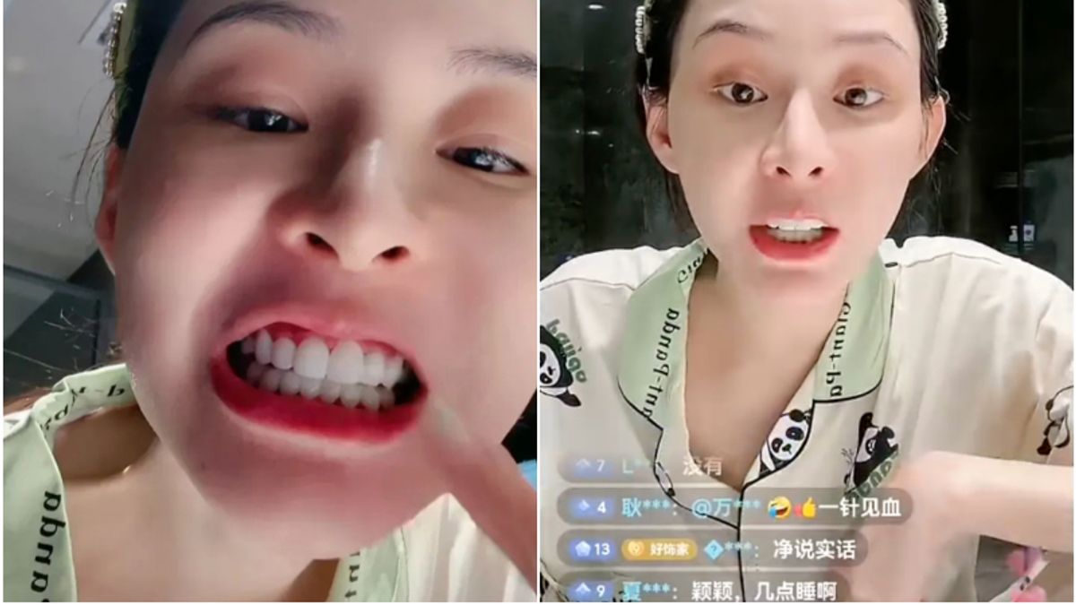 張穎穎最近風格突變,嚇壞許多網友。(圖/翻攝自微博) 張穎穎最近風格突變,嚇壞許多網友。(圖/翻攝自微博)