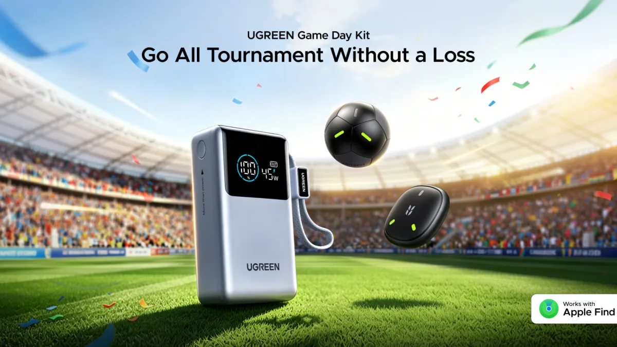 UGREEN Unveils the "Game Day Kit" -- A Soccer Ball-Shaped Tracker and Fast-Charging Essentials for Every Game Day and Beyond
