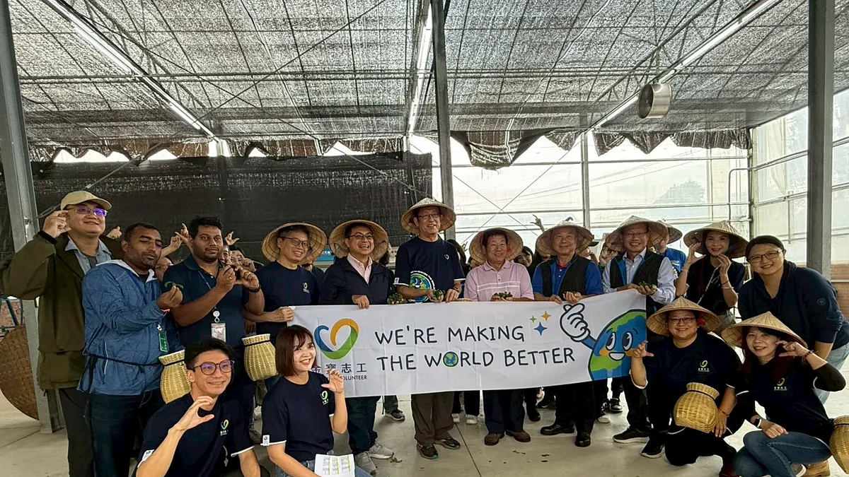 金寶電子企業同仁參加深坑一日農業體驗。(圖/新北市農業局提供) 金寶電子企業同仁參加深坑一日農業體驗。(圖/新北市農業局提供)