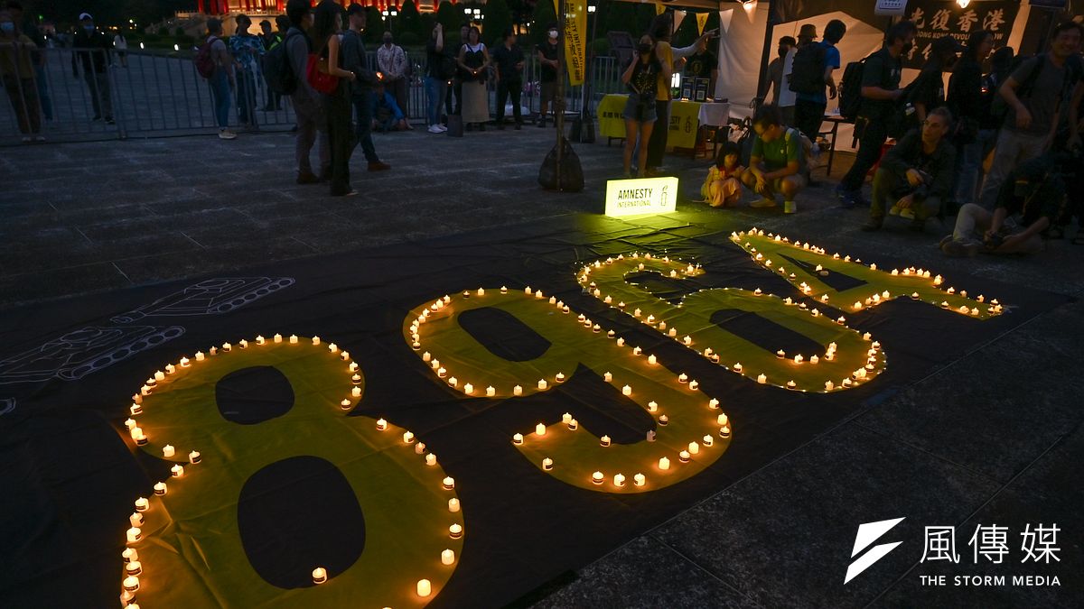 圖為台北的六四紀念活動。(資料照,陳昱凱攝) 圖為台北的六四紀念活動。(資料照,陳昱凱攝)