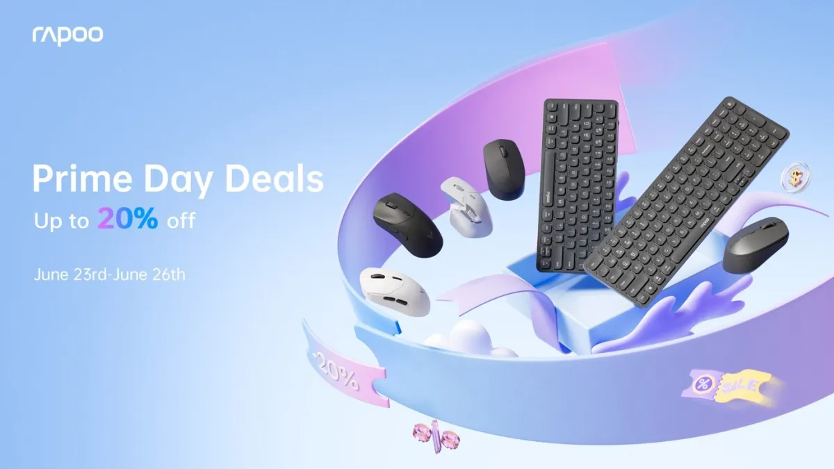 Rapoo Unveils Prime Day Deals: Save 20% on Productivity and Gaming Essentials
