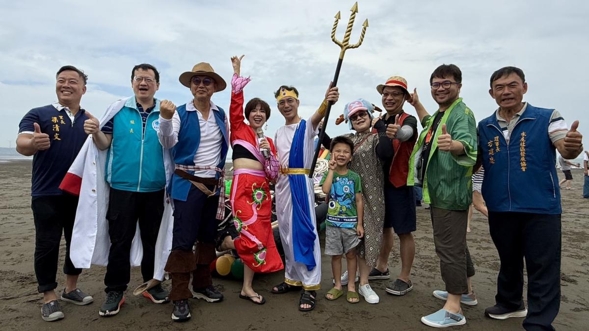 苗栗後龍百人下海「與大海拔河」 結合食魚教育、海洋文化體驗及綠色照顧成果