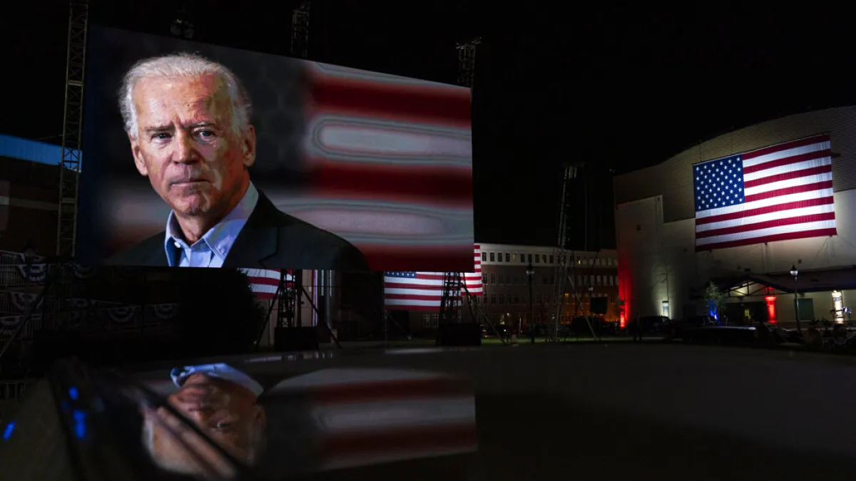 2020美國總統大選:前副總統拜登正式接受民主黨提名。(AP)