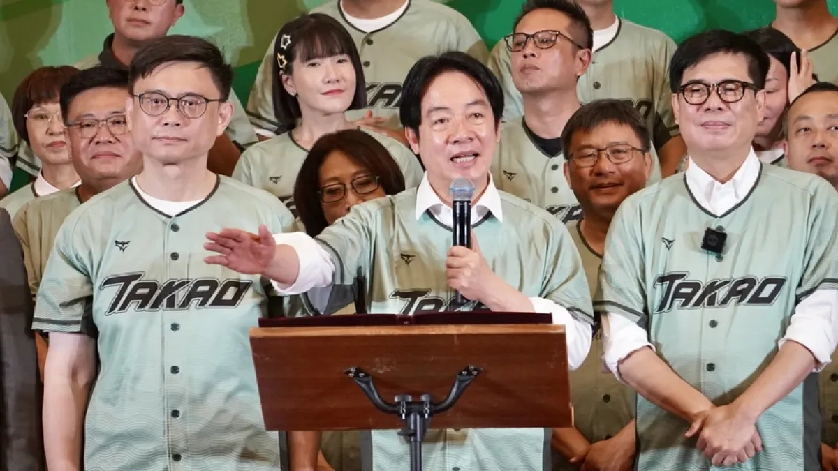 賴清德總統輔選不忘拿「中共介選」當子彈。( 中央社)