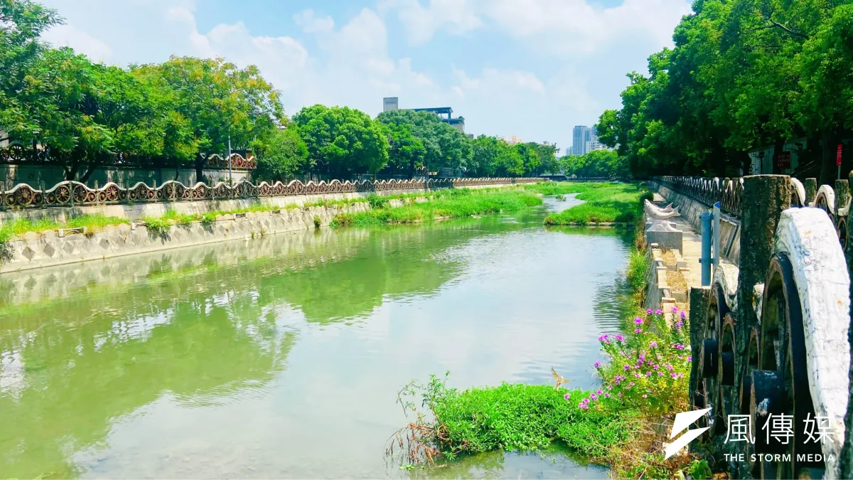 「豆子埔溪」整治及環境美化,逐步讓竹北市母親河能重現昔日風景。(圖/方詠騰)