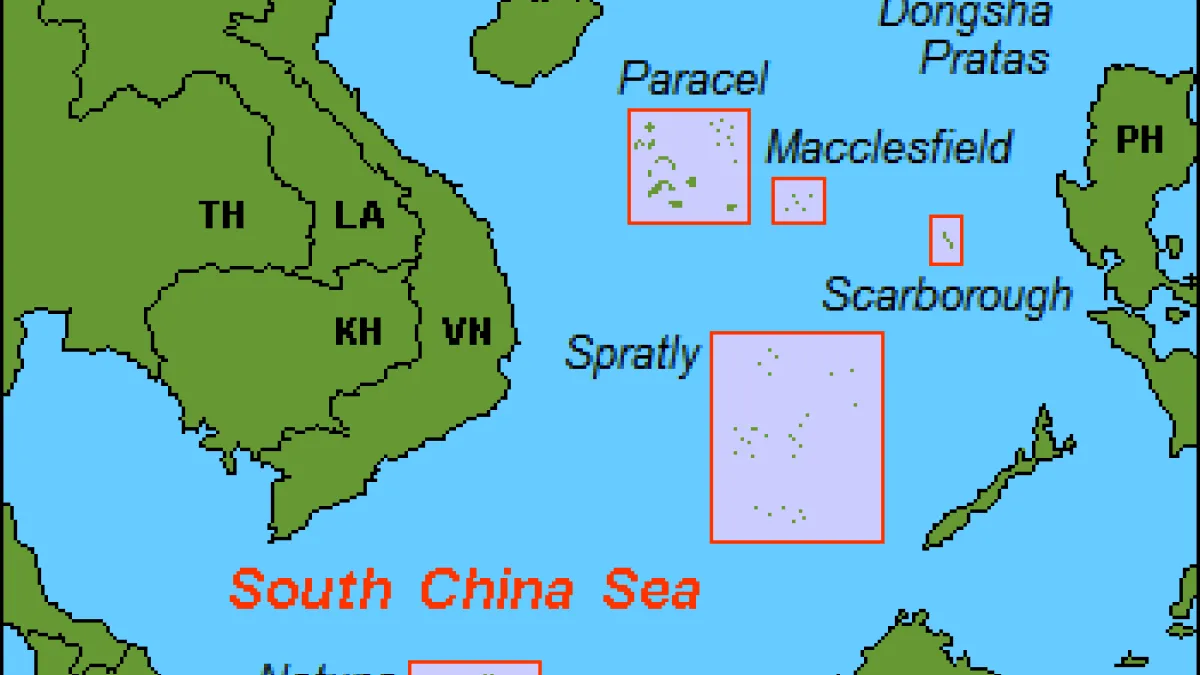 南海又稱為南中國海,約350萬平方公里之海域。(取自維基百科)