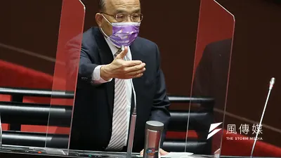 行政院長蘇貞昌稱有人想藉過去的影片打擊防疫團隊。(資料照,柯承惠攝)