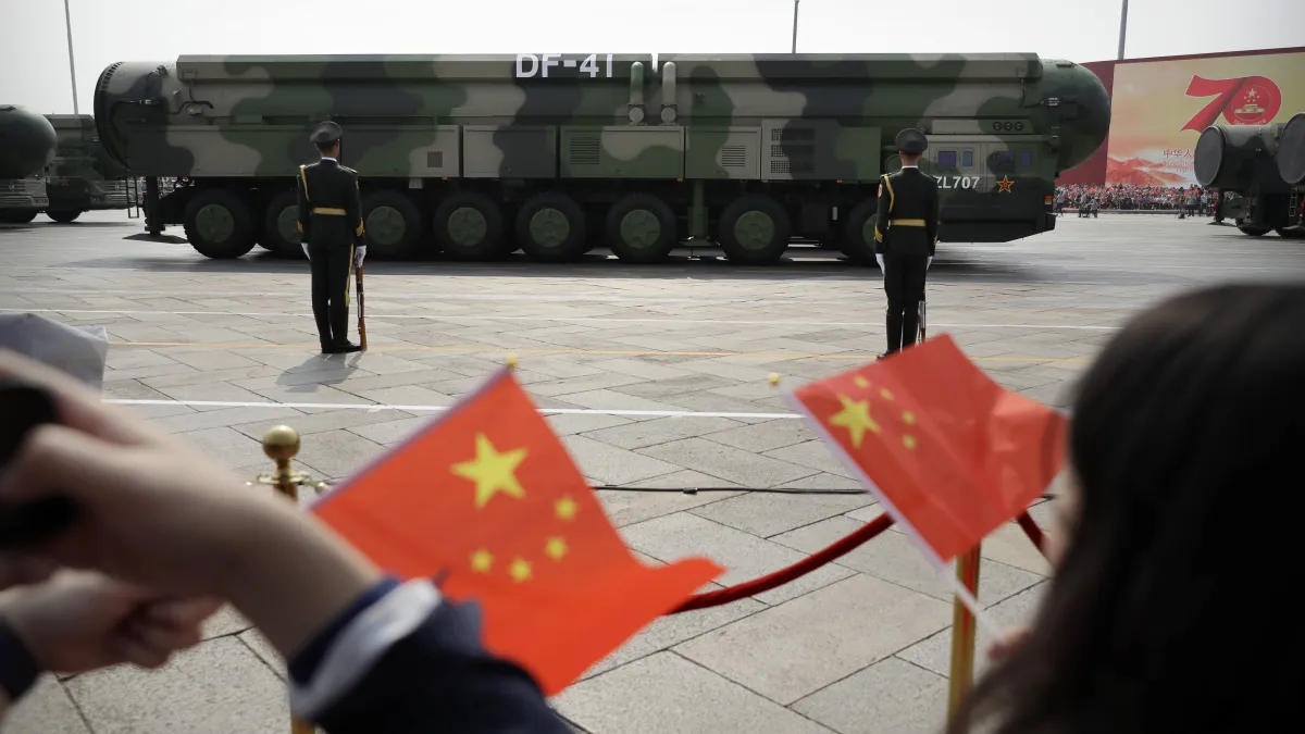 中國人民解放軍東風-41(DF-41)洲際彈道飛彈(AP)
