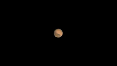 南瀛天文館指出,「火星衝」每2年49天出現1次,14日為最佳觀看時機。(南瀛天文館提供)
