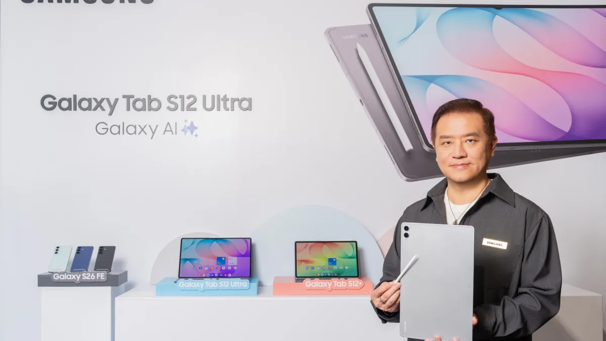 台灣三星電子行動通訊事業部總經理陳啓蒙表示,三星持續持續拓展平板應用價值,期盼帶動三星平板銷量雙位數成長,為台灣市場注入嶄新成長動能。(三星提供)