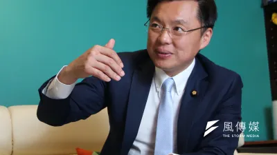 民進黨立委趙天麟認為,運動新經濟和藝文新經濟是最適合高雄的升級關鍵詞。(圖/史蒂芬攝)
